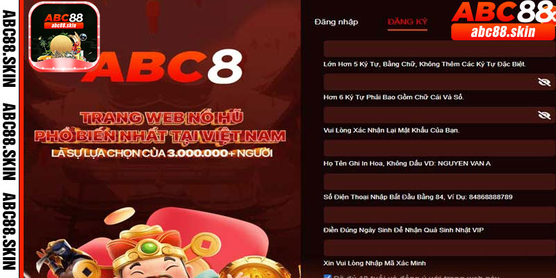 Đăng ký ABC88: Những điều cần lưu ý